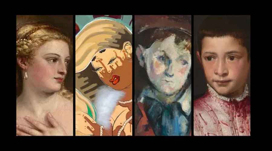 Artwork from "Back and Forth: Rozeal., Titian, Cezanne"