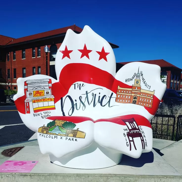 cherryblossfest "Art in Bloom" installations