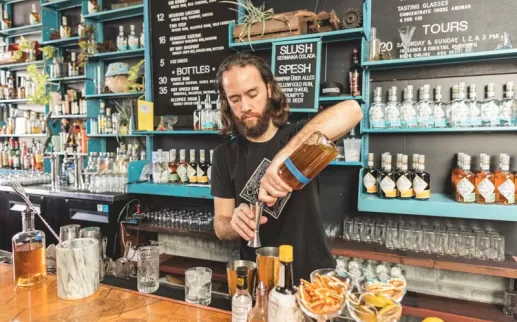 Bartender at Cotton and Reed Distillery near Union Market - Distilleries in and around Washington, DC