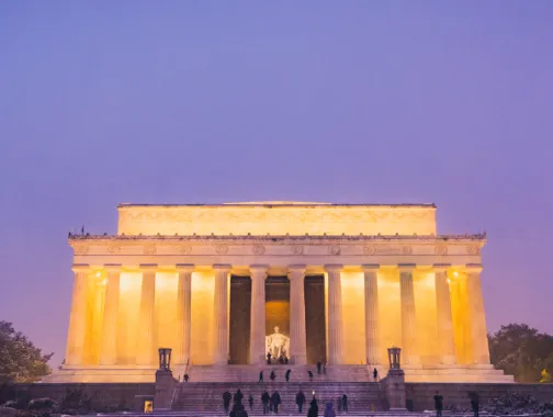 Lincoln Memorial in the evening